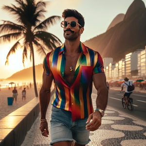 Camisas e Bandeira LGBT Moda Inclusiva