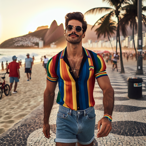 Camisas e Bandeira LGBT Moda Inclusiva