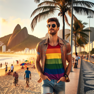 Camisas e Bandeira LGBT Moda Inclusiva