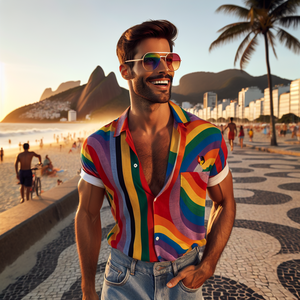 Camisas e Bandeira LGBT Moda Inclusiva