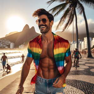 Camisas e Bandeira LGBT Moda Inclusiva