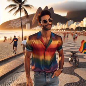 Camisas e Bandeira LGBT Moda Inclusiva
