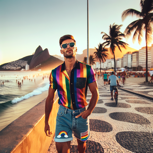Camisas e Bandeira LGBT Moda Inclusiva