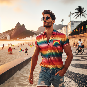 Camisas e Bandeira LGBT Moda Inclusiva