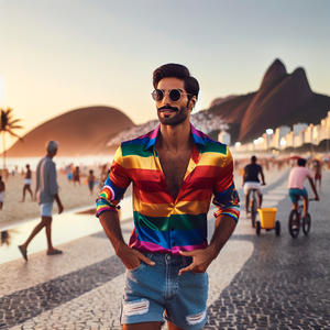 Camisas e Bandeira LGBT Moda Inclusiva